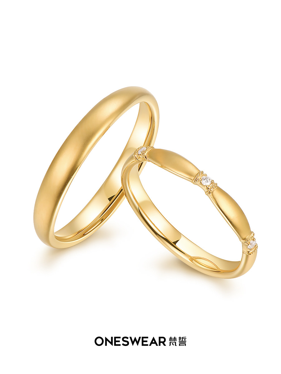 ONE SWEAR/梵誓梵誓花环古法黄金对戒新中式国风婚戒24K足金定制,黄金,定价黄金戒指,淘宝优惠券,粉丝福利购,淘宝优惠卷