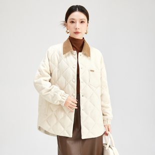 水墨佳人通勤风丝毛95鹅绒中长款 立领宽松显瘦遮肉冬高品质羽绒服