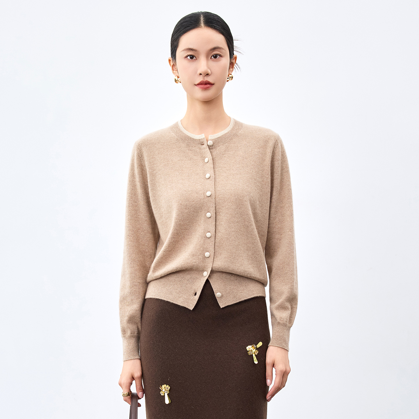 水墨佳人百分百纯山羊绒衫