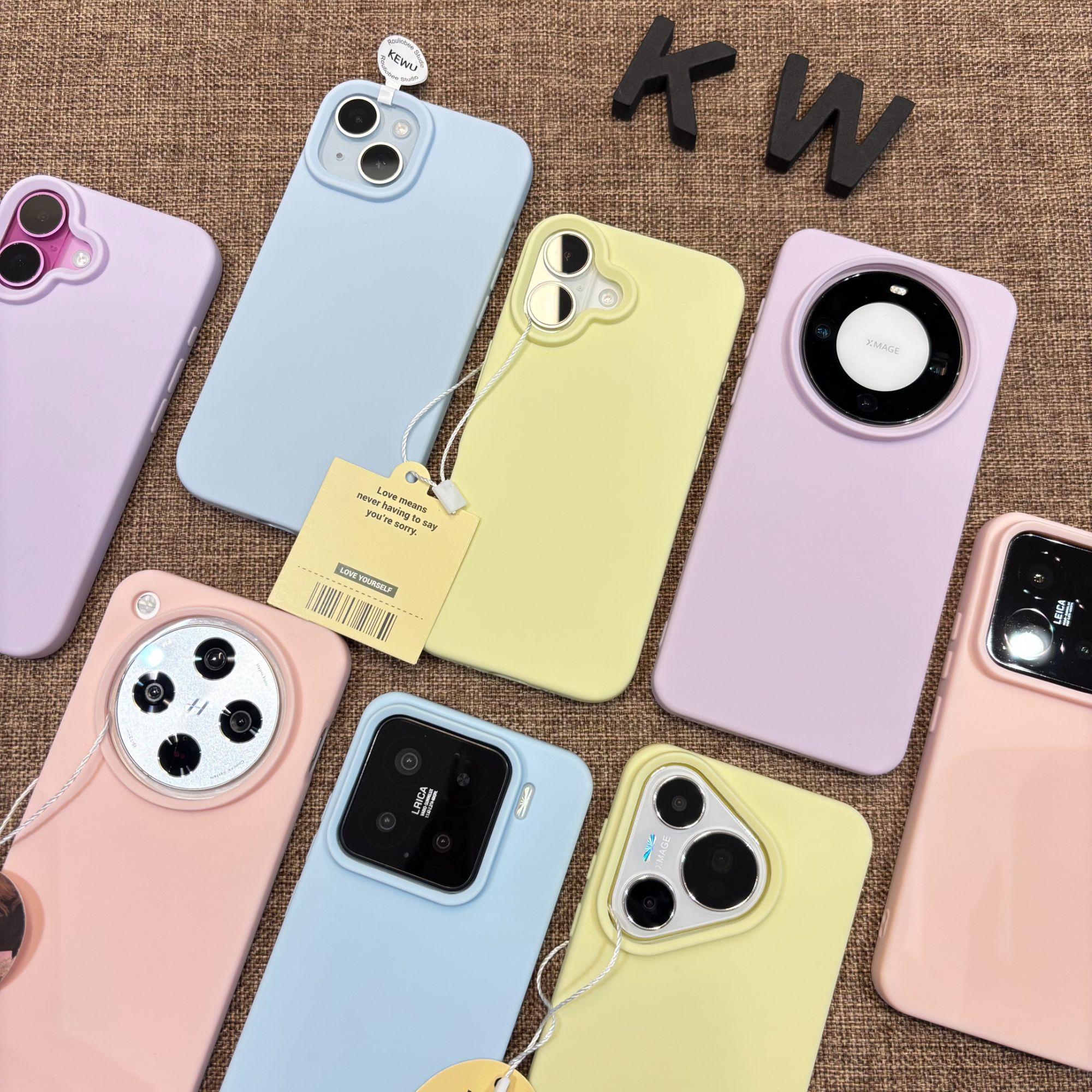 高颜值软糯壳情侣耐脏硅胶手机壳