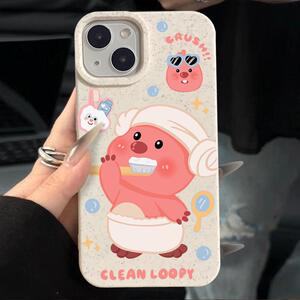 超火洗漱海狸loopy可降解手机壳适用于iphone13/14xsmax趣味苹果13proxr/7plus防摔11promax硅胶软苹果12/8/6