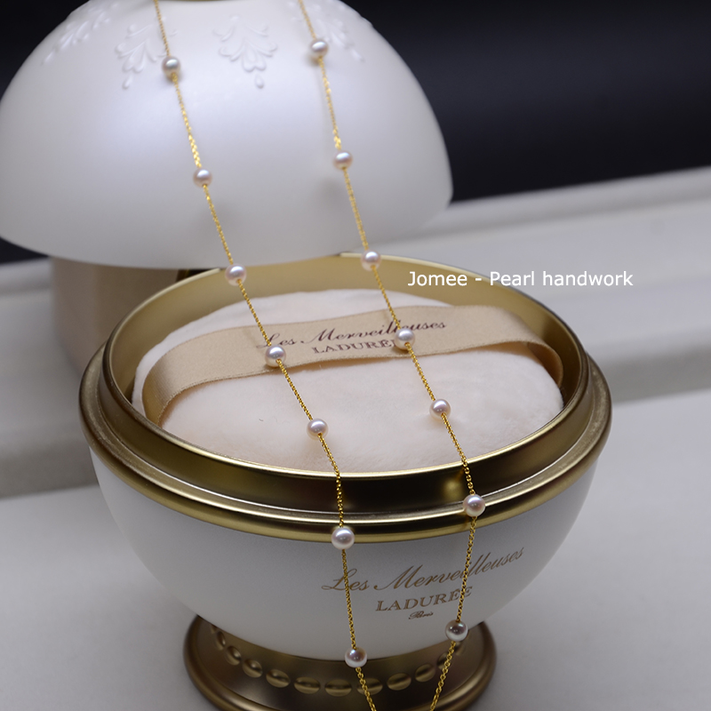 正圆日本海水珍珠满天星项链