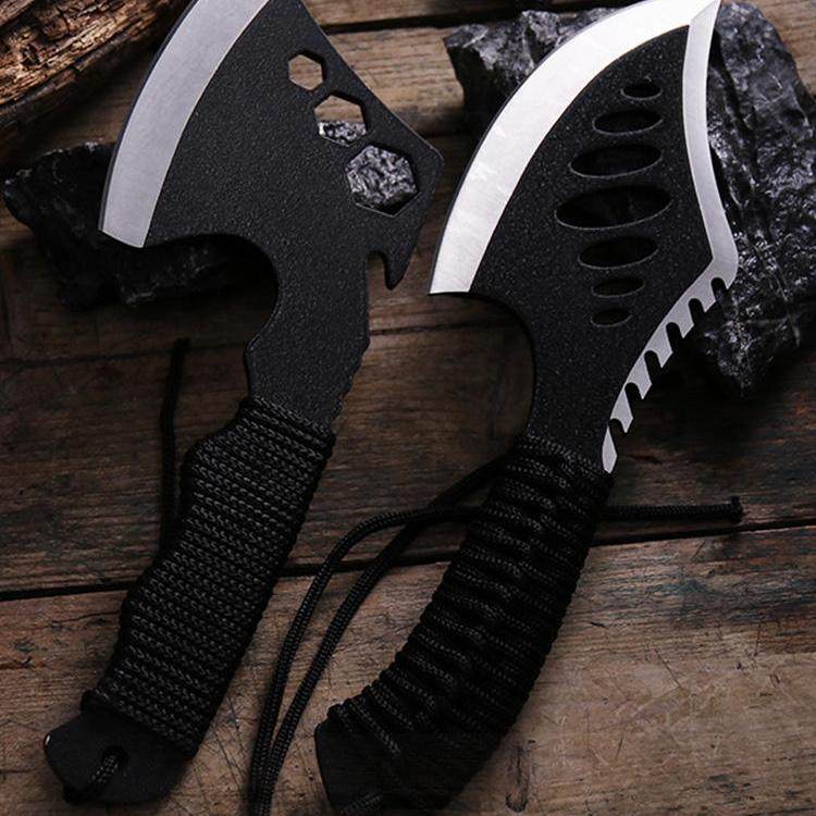 工兵野营斧户外小手斧野外消防斧子开荒山手斧头刀大精钢砍树防身