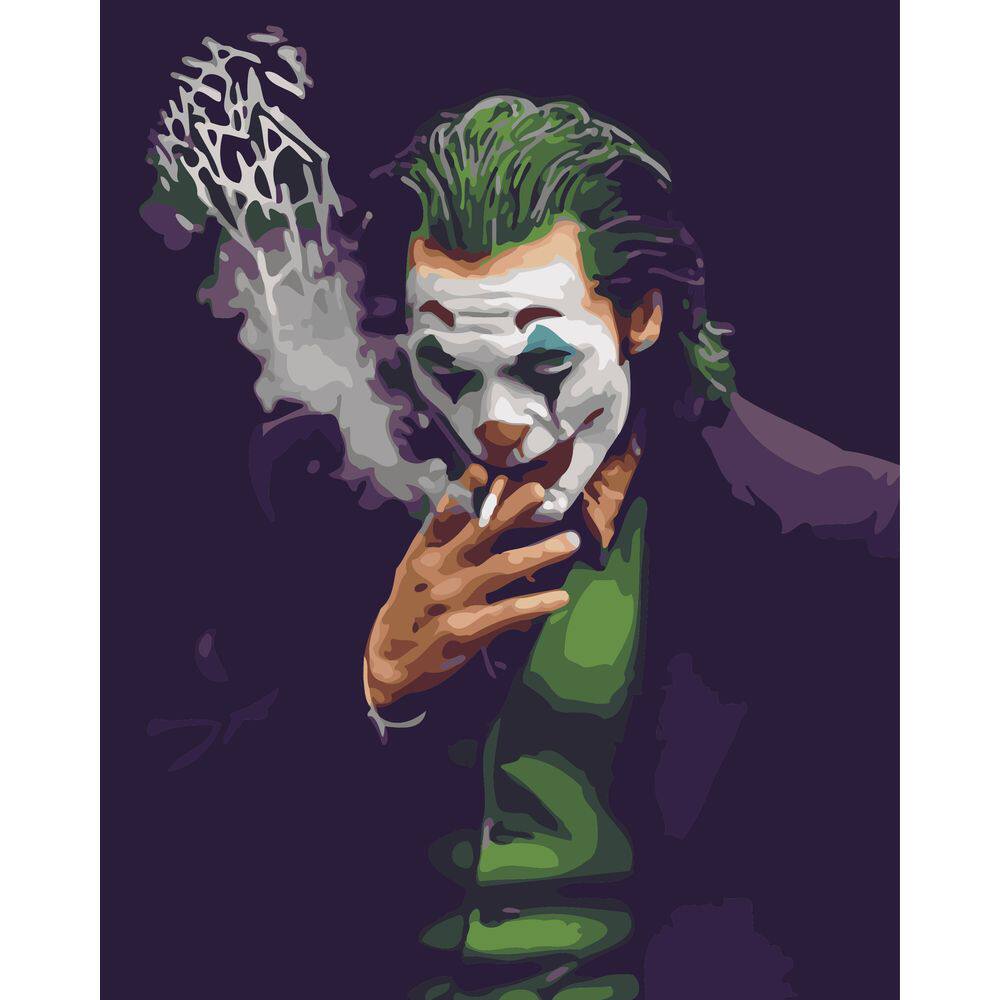 diy数字油画自己涂填色黑暗骑士小丑希斯伟大的反派家居装饰新款