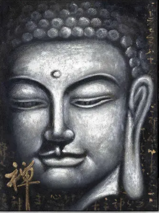 diy数字油画自己填色佛教祖佛手佛像中国风释迦牟尼佛