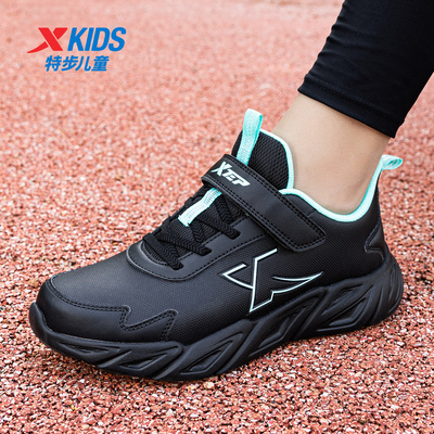 特步正品网面系带运动鞋男童跑鞋