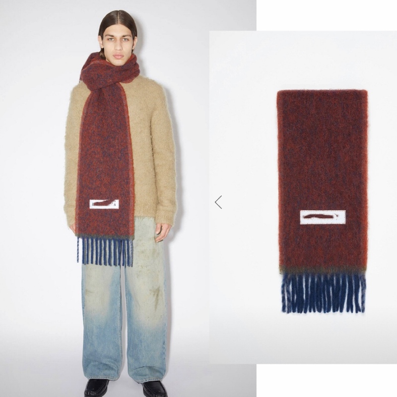 北欧瑞典AC马海毛羊毛studios原版定制围巾披肩简约明星同款