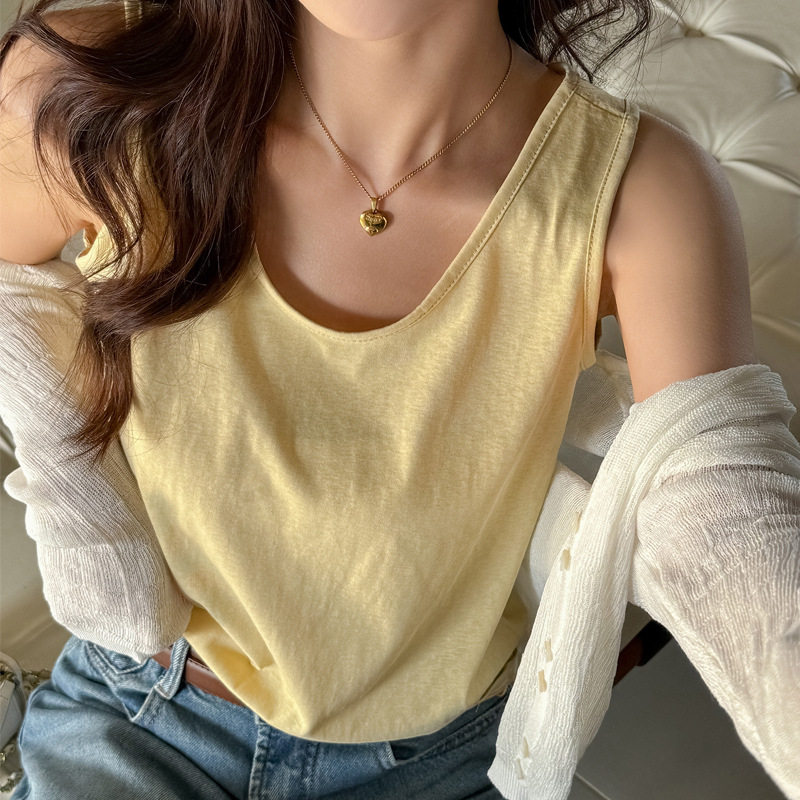 春夏季百搭宽松慵懒风女式小吊带图片