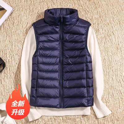 轻薄羽绒马甲女短款修身