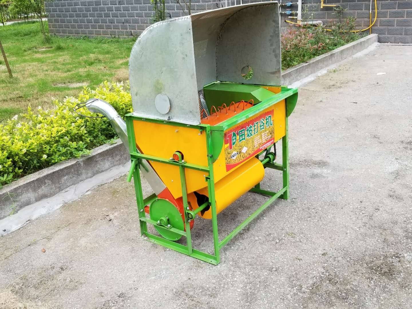 入小麦喂收割机家用机器脱粒机全谷款油菜的打打谷子水稻小型