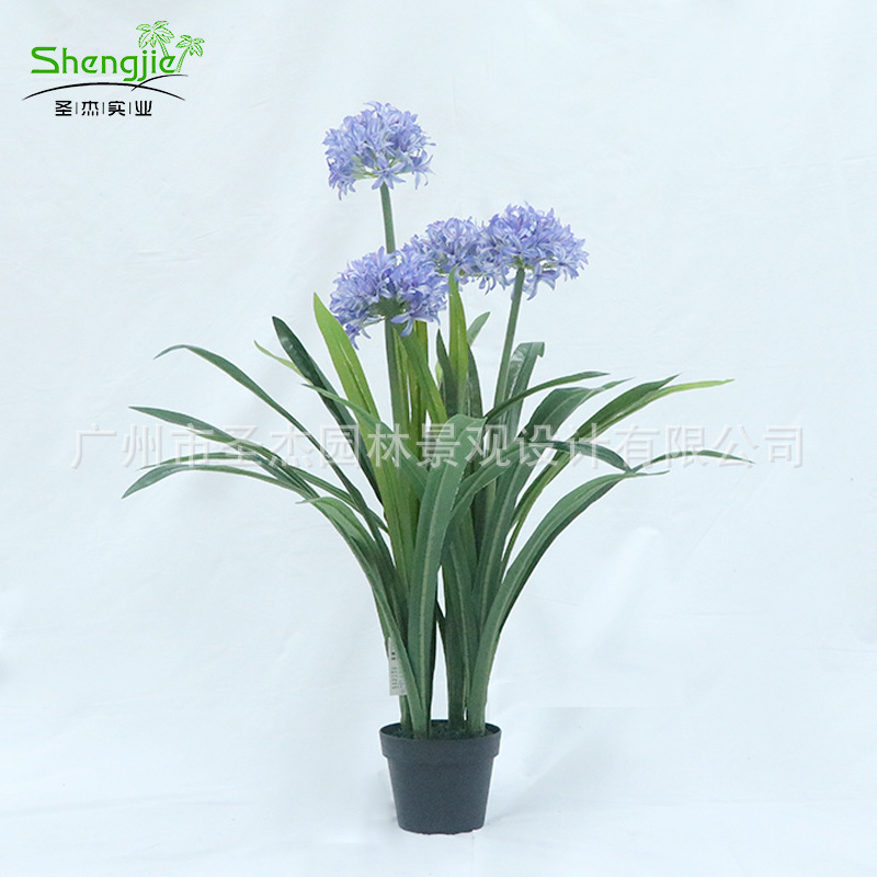 仿真洋水仙盆栽人造仿真花中式造景装饰室内假水仙花植物盆景摆件