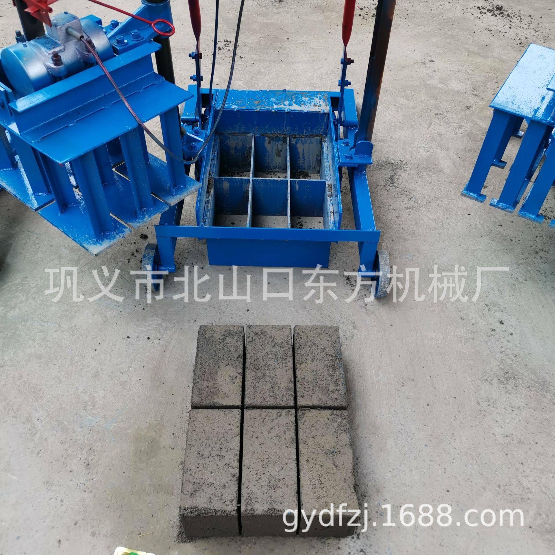 2-45小型移动砖机制作190-100-60实心砖手动制砖机家用电垫块机