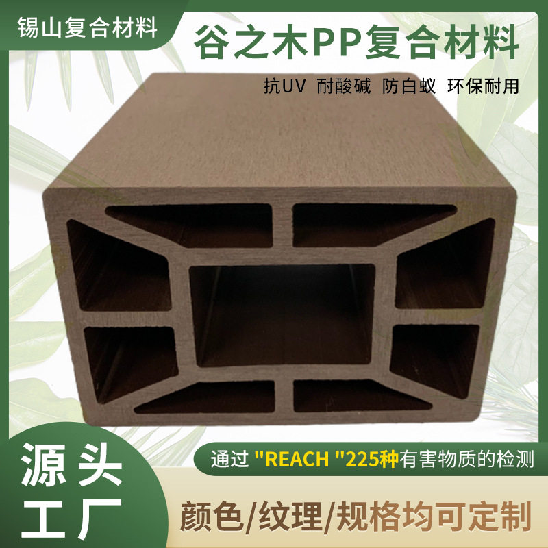 方孔塑木地板室外户外木塑地板生态木地板塑木栈道板