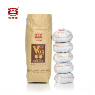 大益普洱茶熟茶2019年大益v93沱茶100g 5沱普洱茶熟茶大益沱茶v93