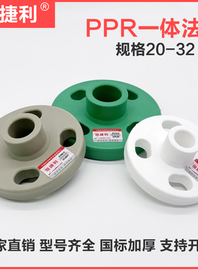 PPR一体法兰20 25 30 DN15 DN20 DN25 PP热熔塑料法兰盘法兰片