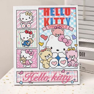 超大号女孩40*50CM钻石贴画满钻新款儿童手工diy砖石粘贴点钻画男