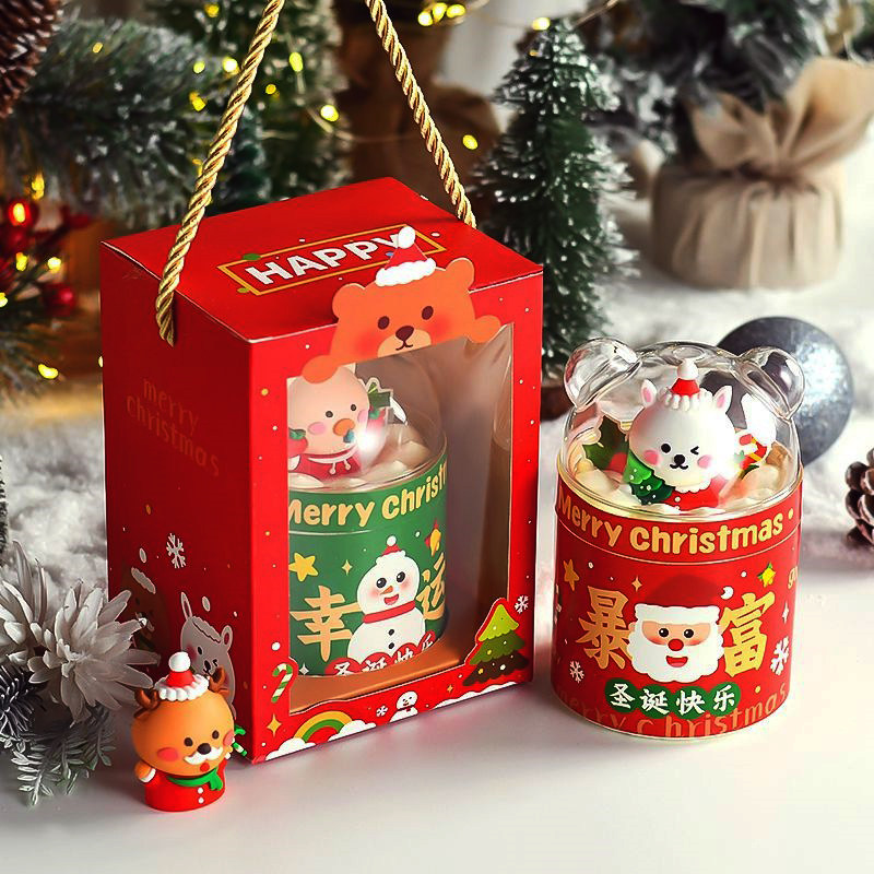 2024圣诞节蛋糕装饰圣诞草圈插件圣诞树叶子雪人麋鹿老人礼物插牌