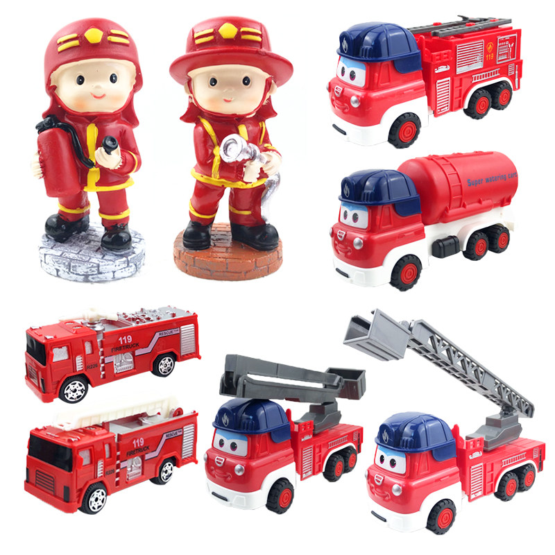 网红英雄消防车消防员红色男孩儿童生日派对插件烘焙蛋糕装饰摆件,节庆用品/礼品,蛋糕/烘焙装饰用品,淘宝优惠券,粉丝福利购,淘宝优惠卷