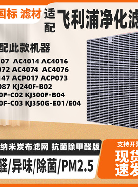 适配飞利浦空气净化器YF3107 AC4014/6/4074/2 /6/4147 P017滤网