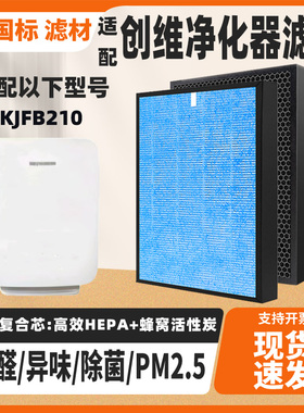 适配SKYWORTH 创维空气净化器滤网KJB210除甲醛异味猫毛复合滤网