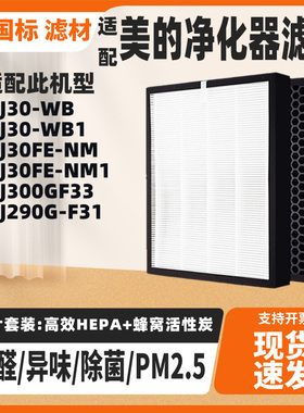 适配美的空气净化器过滤网KJ300G-F33 KJ290G-F31 KJ30FE-NM1滤芯