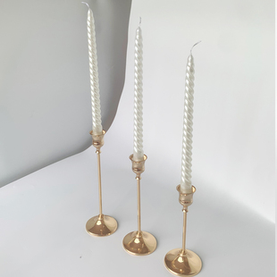 烛台北欧情人节浪漫烛光晚餐道具婚礼餐桌西餐摆件蜡烛台欧式 生日