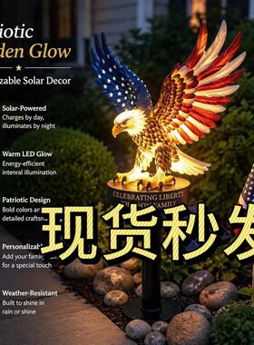 Personalized Solar Eagle Garden Light 个性化太阳能鹰形花园灯