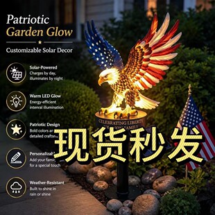 Personalized Solar Eagle Garden Light 个性化太阳能鹰形花园灯