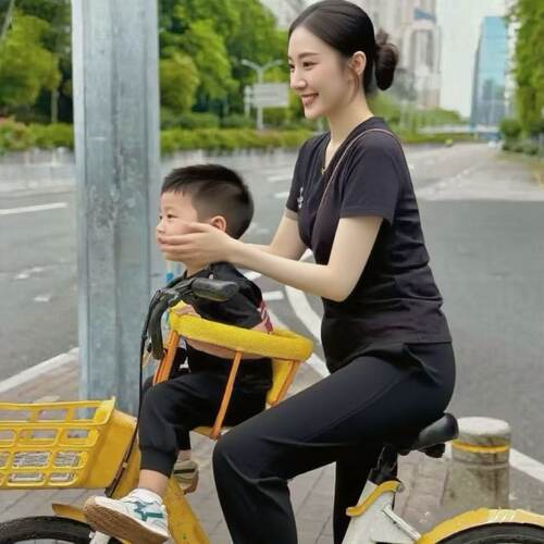 自行车前置座椅宝宝安全座椅单车共享单车小孩座椅两用前挂后置