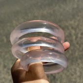 天然高清金沙莫粉手镯自然光实拍无美颜