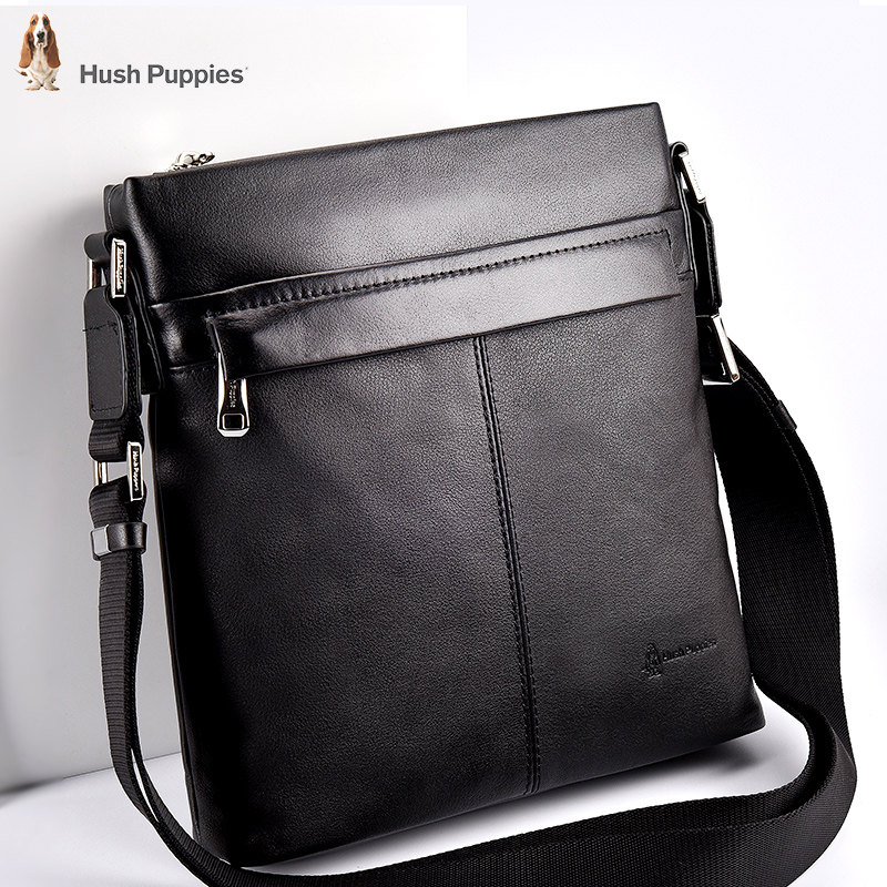 美国暇步士 真皮单肩包男斜挎包牛皮男士包包斜跨商务休闲男包潮