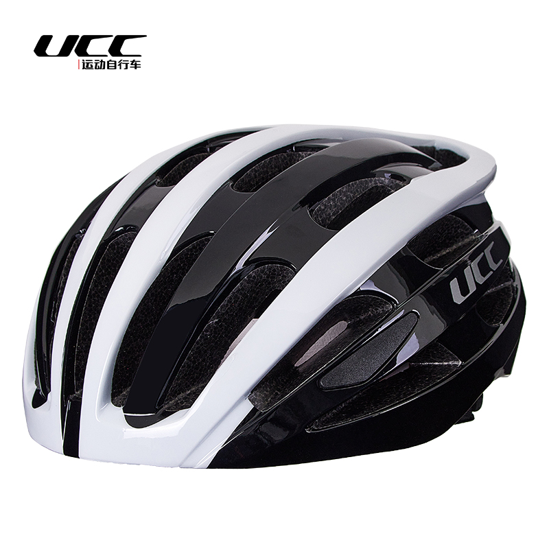 UCC穿越头盔 一体成型高保护材料自行车骑行头盔男女安全骑行尾灯