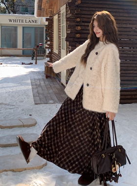 环保皮草皮毛一体外套  2B115-8629P195K278