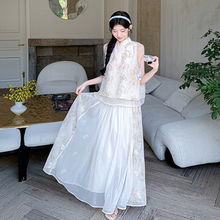 套装 2558 新中式 两件套连衣裙 P155控228 复古时尚 2025新款