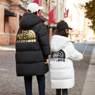 儿童羽绒服男童女童中长款2025新款洋气中大童女孩子外套童装冬季