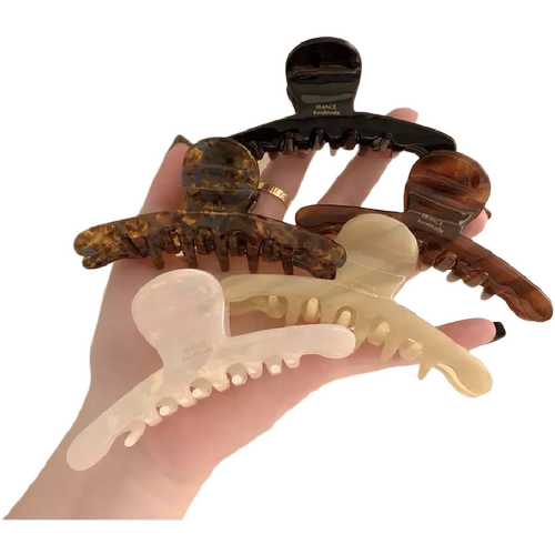 冬季韩系高级感醋酸抓夹中号后脑勺鲨鱼夹发夹2023新款高端简约