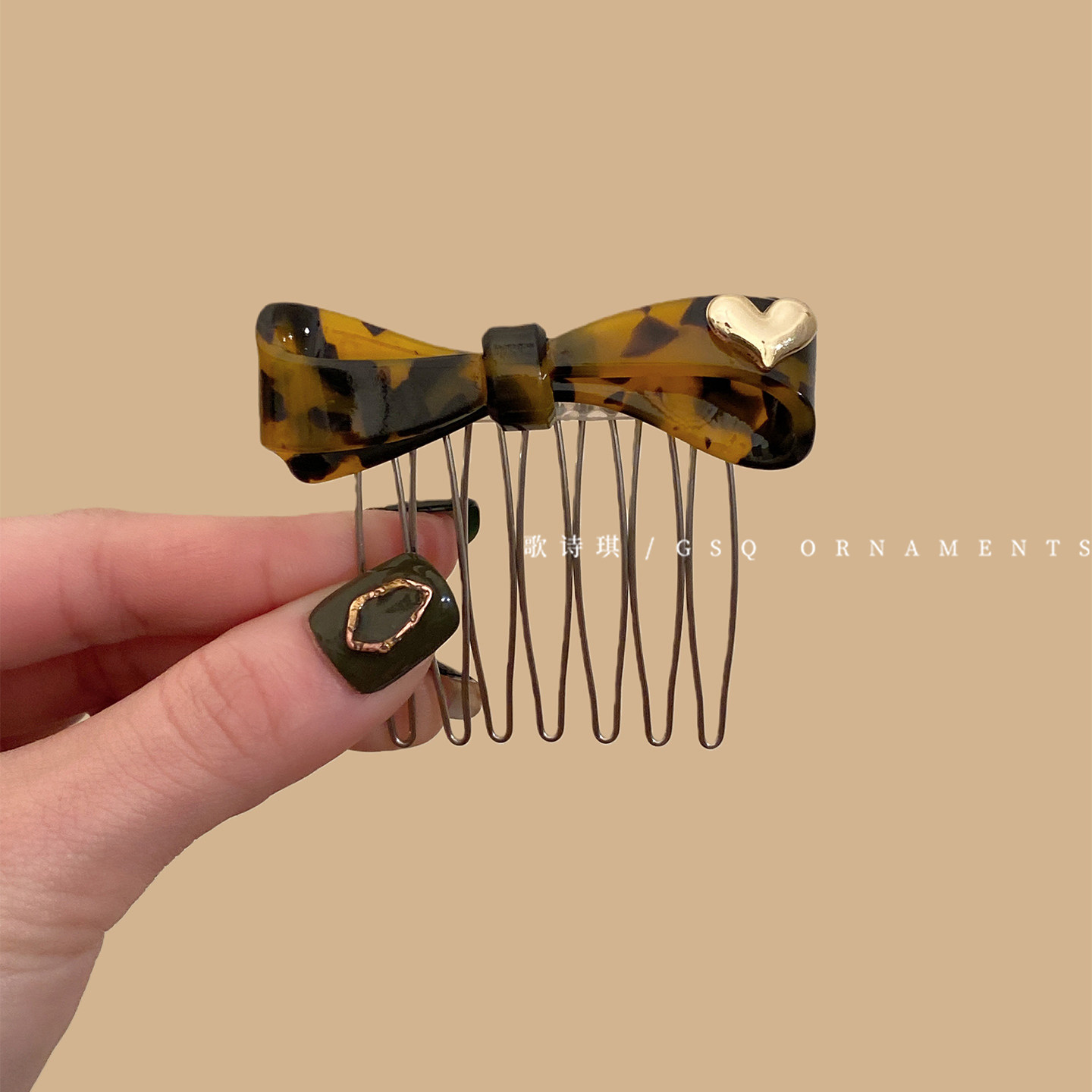 韩系洋气豹纹蝴蝶结发梳倒插梳气质公主头高颅顶半扎侧边发夹头饰,饰品/流行首饰/时尚饰品新,发饰,淘宝优惠券,粉丝福利购,淘宝优惠卷