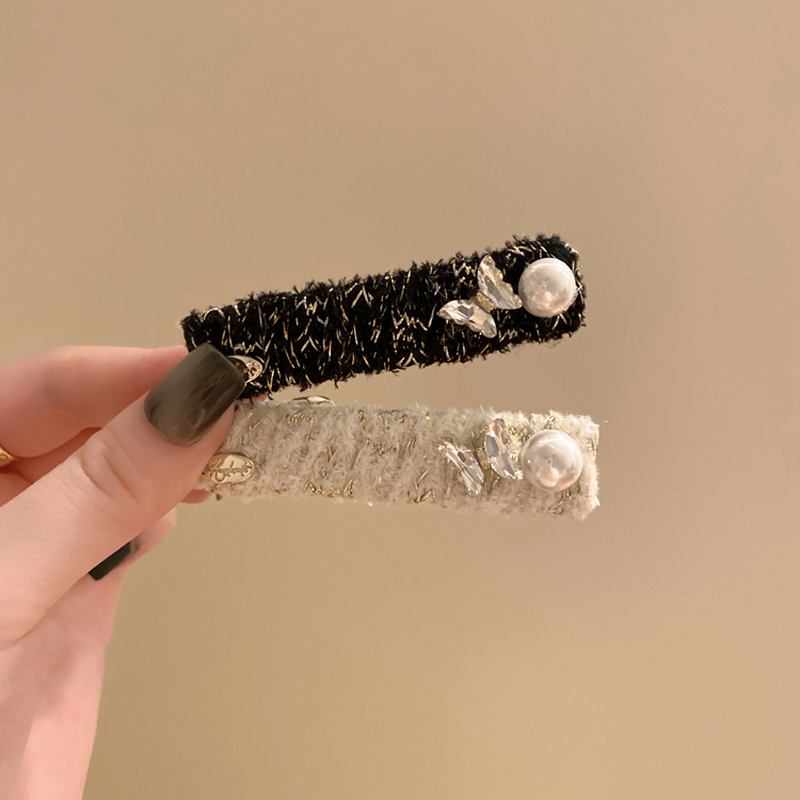 甜系风蝴蝶珍珠刘海bb夹