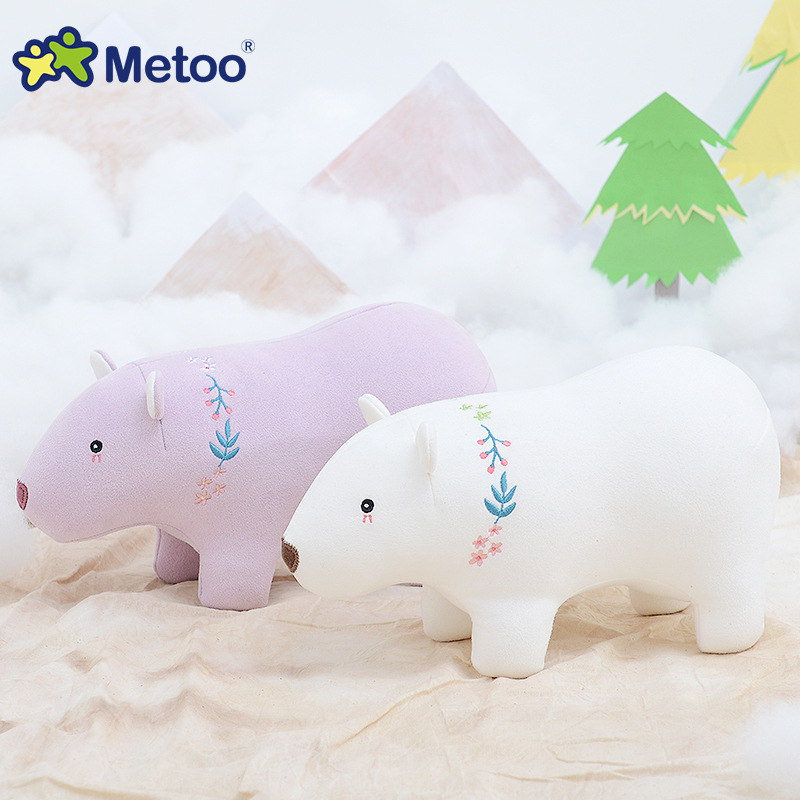 metoo咪兔北极熊公仔布娃娃现货批发可爱毛绒玩具儿童迷你