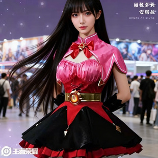 王者荣耀cos服安琪拉原皮暗夜萝莉cosplay二次元游戏动漫套装女装