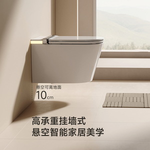 恒洁官方旗舰店54cm小户型壁挂式智能马桶虹吸式悬空挂壁坐便器
