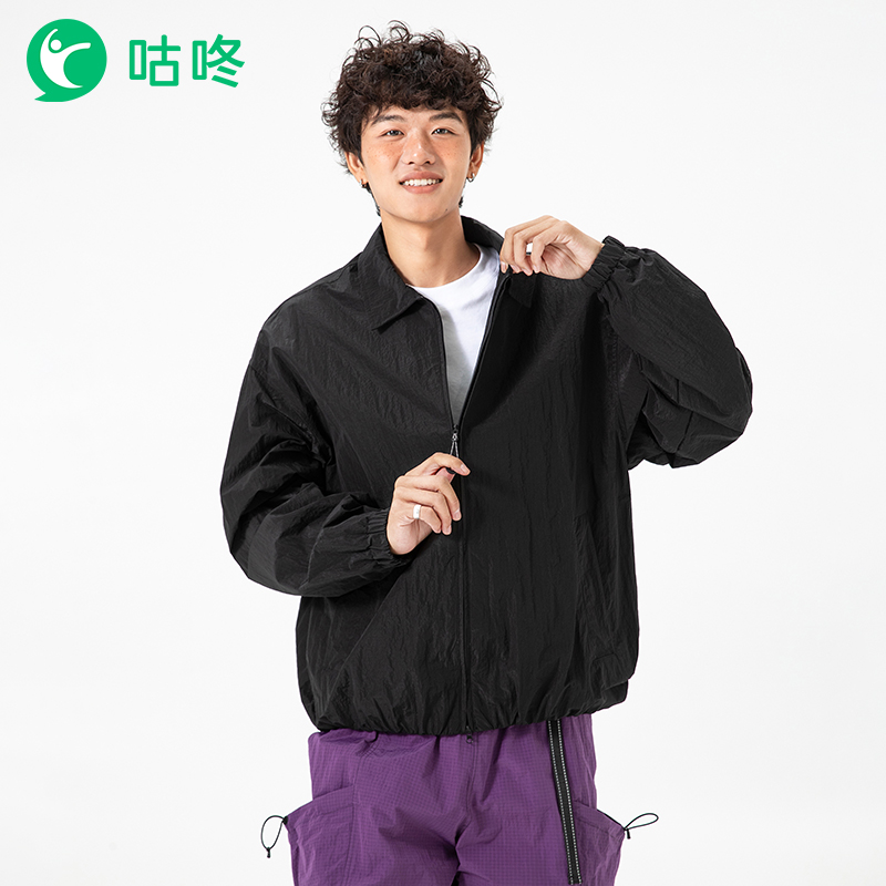 咕咚户外休闲翻领宽松舒适夹克
