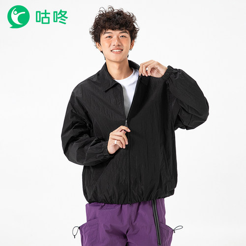 咕咚户外休闲翻领宽松舒适夹克