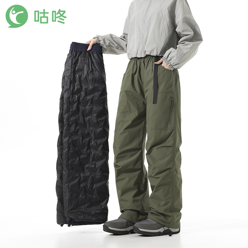 咕咚防水保暖宽松软壳滑雪裤雪服