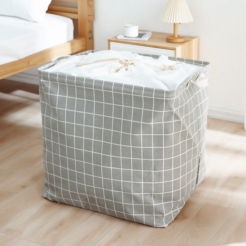 家用超大号可折叠抽绳束口收口衣服被子袋方形脏衣篮收纳箱收纳筐,收纳整理,脏衣篮,淘宝优惠券,粉丝福利购,淘宝优惠卷
