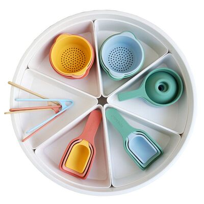 正品ABS感官盆幼儿场景搭建蒙氏sensory playtray 带6根防滑条