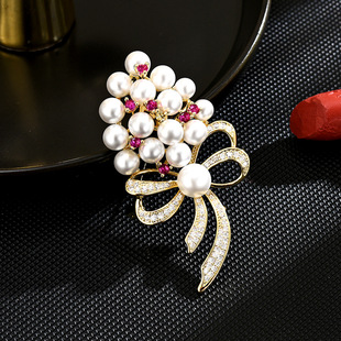 韩系高档胸花时尚固定衣服扣别针扣配饰百搭优雅气质胸针装饰