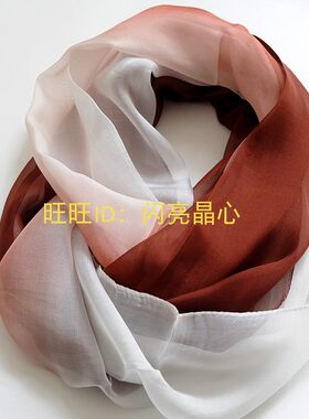 高档桑蚕丝纯真丝巾围脖领巾围巾