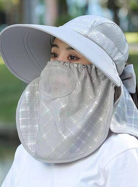 春夏防晒大檐遮脸护颈太阳帽女