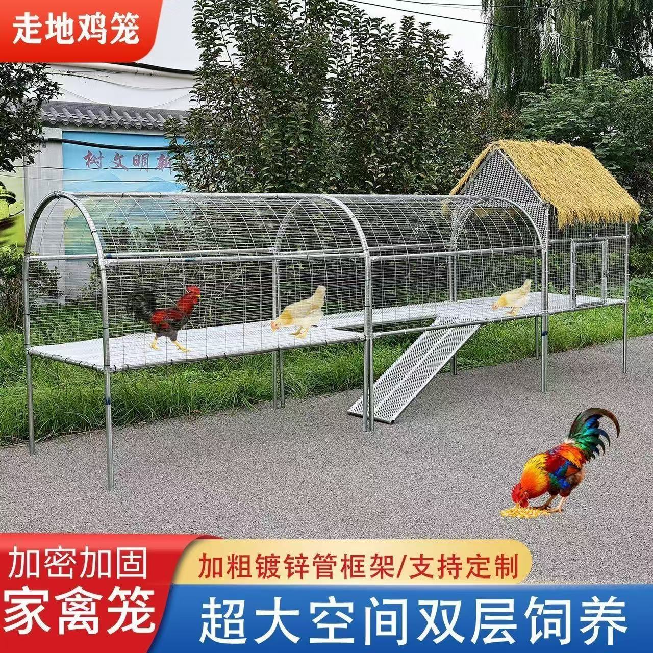 走地防雨防黄鼠狼大号鸡笼图片
